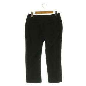 FOXEY NEW YORK テーパードパンツ クロップド ストレッチ 40 ブラック /MY OS ECD002