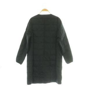 TAION ×UNITED ARROWS ダウンコート インナー アウター ノーカラー ブラック /CX ECD002