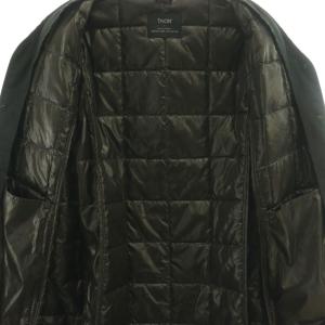 TAION ×UNITED ARROWS ダウンコート インナー アウター ノーカラー ブラック /CX ECD002