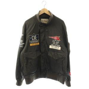 フライトジャケット 2XL 黒 ブラック /SS OS ECD002