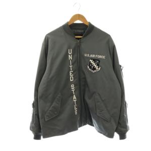 ジャケット 上着 2XL グレー 長袖 リブ襟 ロゴ/ワッペン ECD002 /JP