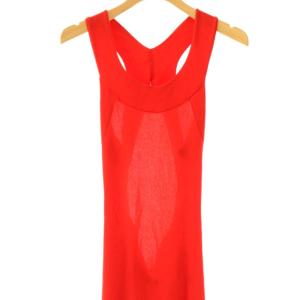 LOEWE ワンピース S 赤 レッド ロング丈 バックオープン 袖無し /GG ECD002