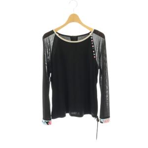 FASHION カットソー 長袖 M 黒 /NR ECD002