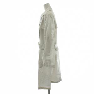 Aquascutum スプリングコート ロング丈 コットン 15 白 ホワイト 5016150040-93 /AN18 ECD002