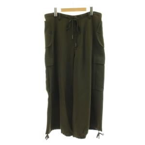 カーゴパンツ ワイド クロップド ジップフライ 40 カーキ PRYASA0701 /KU ECD002