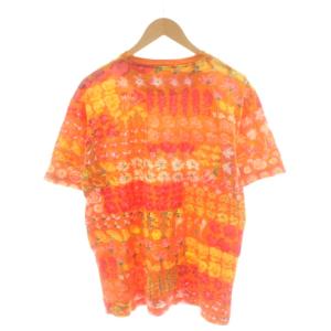 GUCCI Tシャツ カットソー 半袖 総柄 花柄 M オレンジ 黄 イエロー /AN49 ECD002