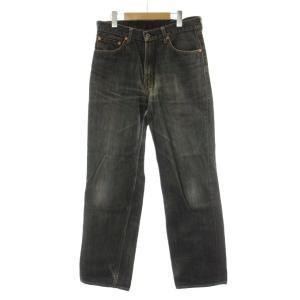 デニム ジーンズ 34インチ 502シリーズ ブラック 色落ち加工