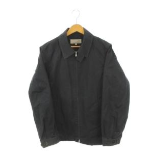 ジャケット スウィングトップ 上着 M 黒 ブラック 無地 ジップアップ 長袖 /AH2 ECC002