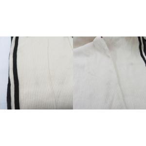adidas Originals パンツ ストレート イージー S オフホワイト 黒 ブラック ライン /HO76 ECB002