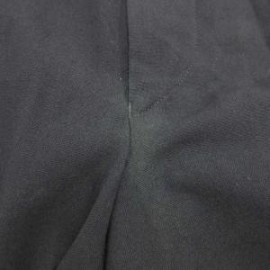 GIANNI VERSACE タックワイドテーパードパンツ 44 黒 ブラック 無地 ロング丈 /YS46 ECB002