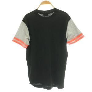 DIESEL ナンバリング フットボール Tシャツ カットソー ゲームシャツ マルチカラー 黒 ブラック グレー /SS