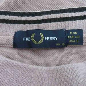 FRED PERRY Tシャツ カットソー 6 ダスティピンク 半袖 ロゴ刺繍 /SM15 ECE003
