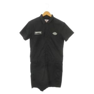 × スラッシャー THRASHER MAGAZINE オールインワン つなぎ スケートボード M 黒 ブラック