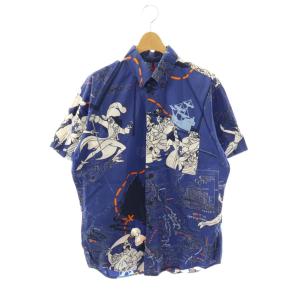 シャツ 半袖 L ブルー マルチカラー /DO ECE003