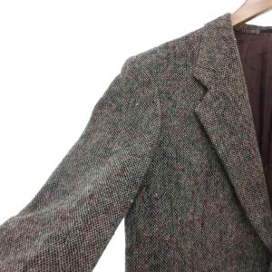 PAUL SMITH ジャケット テーラードジャケット ウール L ツイード柄 ノッチドラペル 2B ブラウン /SX ECE003