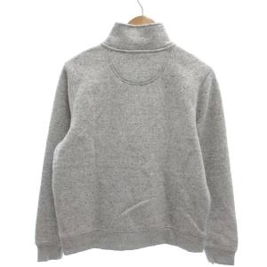 Carhartt タグ付き スウェット トレーナー ロゴ 長袖 ハーフジップ 裏起毛 M グレー /YJ ECE003