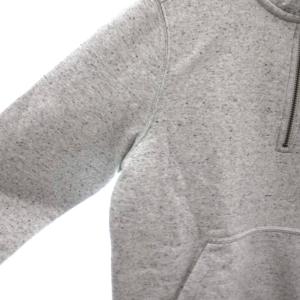 Carhartt タグ付き スウェット トレーナー ロゴ 長袖 ハーフジップ 裏起毛 M グレー /YJ ECE003