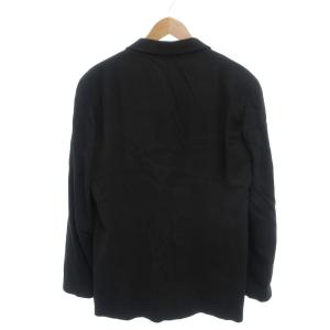 EMPORIO ARMANI 美品 テーラードジャケット 5釦 スナップボタン 48 黒 ブラック /YJ ECE003