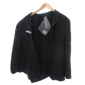 EMPORIO ARMANI 美品 テーラードジャケット 5釦 スナップボタン 48 黒 ブラック /YJ ECE003