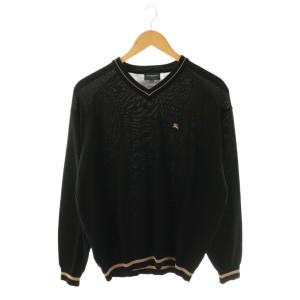 ニット カットソー M 黒 ブラック 長袖 ラウンドネック BFT53-306-09 /GG ECE003