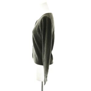 TOCCA カーディガン カシミヤ M グレー 無地 ラウンドネック 長袖 664-5 CKR TO /JP
