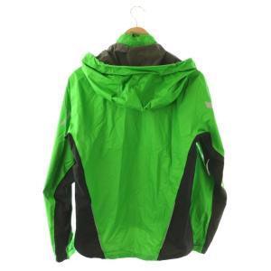 mont-bell ジャケット 上着 M 黄緑 フード付き 長袖 切り替えデザイン 1130409 /JP