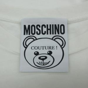 MOSCHINO Tシャツ カットソー オフホワイト 半袖 プリント /HO42 ECE003
