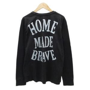 DIESEL Tシャツ カットソー M 黒 ブラック ラウンドネック ロゴプリント 長袖 /SM63 ECE003