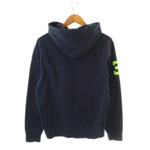 POLO RALPH LAUREN パーカー スウェット ビッグポニー プルオーバー 長袖 M 紺 ネイビー フード付き ロゴプリント /YM