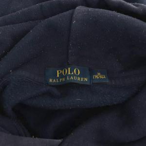 POLO RALPH LAUREN パーカー スウェット ビッグポニー プルオーバー 長袖 M 紺 ネイビー フード付き ロゴプリント /YM