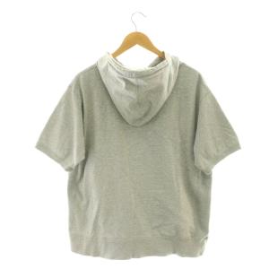 RALPH LAUREN 半袖パーカー プルオーバー ロゴ 裏起毛 M グレー /CX ECE003