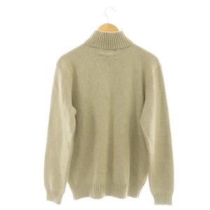 Polo by Ralph Lauren ニット セーター 長袖 ハイネック ハーフジップ ロゴ ワンポイント M グレージュ /BB ECE003