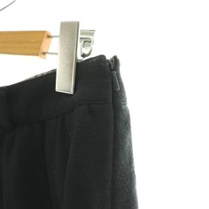 BURBERRY BLUE LABEL ショートパンツ ワイド ワンカラー ロゴ ウール混 38 紺 ネイビー /BB ECE003