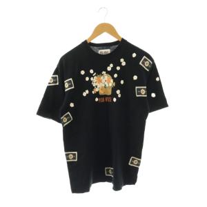 Tシャツ カットソー 半袖 L ブラック /HK ECE003