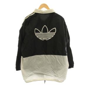 adidas Originals ジャケット ジップアップ ロゴ刺繍 アウター 黒 ブラック 白 ECE003 /YM ECE003
