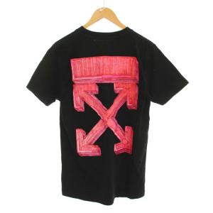 Tシャツ カットソー S 黒 ブラック 半袖 クルーネック ロゴプリント OMAA027E20JER005