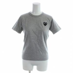 Tシャツ S グレー 半袖 ラウンドネック ロゴ刺繍 AZ-T075 /AP ECE003