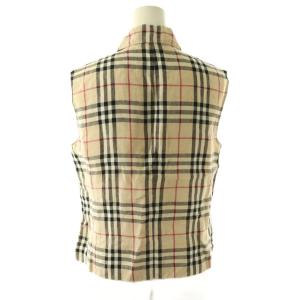 BURBERRY セットアップ上下 ノバチェック リネン 38 40 ベージュ