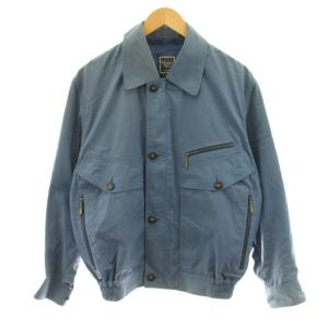 MONSIEUR SPORTSWEAR ジャケット ブルゾン ステンカラー ジップアップ M 水色 FS-2200