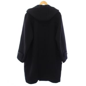 BURBERRY LONDON ダッフルコート アウター ロング フード L 黒 ブラック BBC38-711-29 /TK ECE003