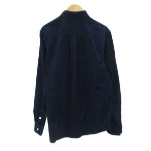 RALPH LAUREN コーデュロイシャツ カジュアルシャツ XL 紺 長袖 ボタンダウンカラー ロゴ刺繍 /SY47 ECE003