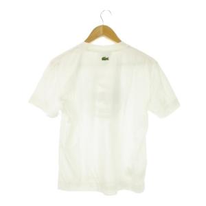 LACOSTE CLASSIQUE Tシャツ UNISEX XS 白 ホワイト ロゴプリント 半袖 クルーネック /CK26