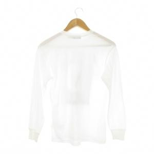 Polo by Ralph Lauren Tシャツ XS 白 ホワイト プリントデザイン ラウンドネック 長袖 /CK21 ECE003