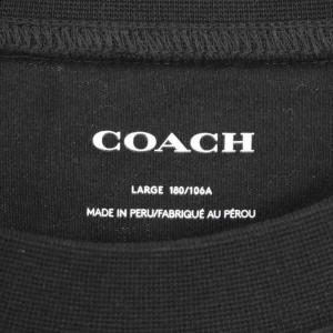 COACH Tシャツ 半袖 ロゴ L 黒 ブラック ECE003
