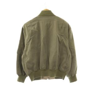 FILA ジャケット ブルゾン ジップアップ ワッペン 中綿 I44 カーキブラウン /NR ECE003