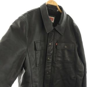 Levi's フェイクレザージャケット 裏ボア XL ブラック