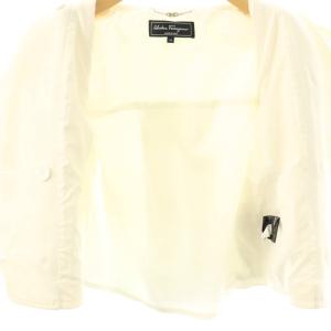 Salvatore Ferragamo ジャケット ダブル 38 オフホワイト /DO ECE003