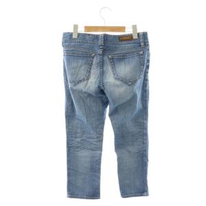 BURBERRY LONDON デニムパンツ ジーンズ ジップフライ ワンカラー 38 青 ブルー /BB ECE003
