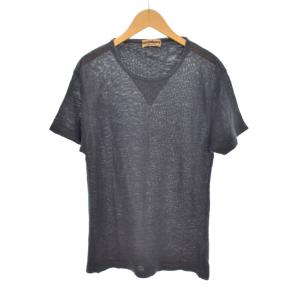 Tシャツ 半袖 リネン 青 ブルー ECE003