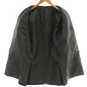Christian Dior ジャケット ブレザー ウール AB-6 紺 ネイビー 長袖 ダブルブレスト ピークドラペル 銀ボタン N2465